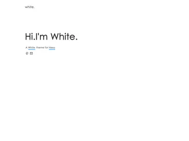 Hexo Theme White screenshot