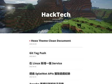 Hexo Theme Clean screenshot